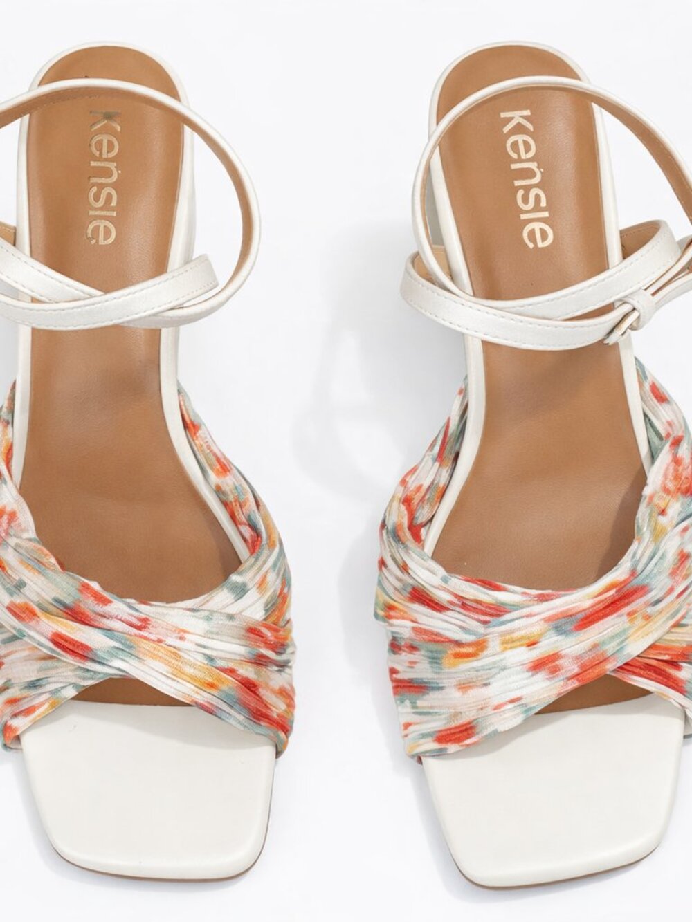Romantic Kensie Women's Multicolor Strappy Sandals